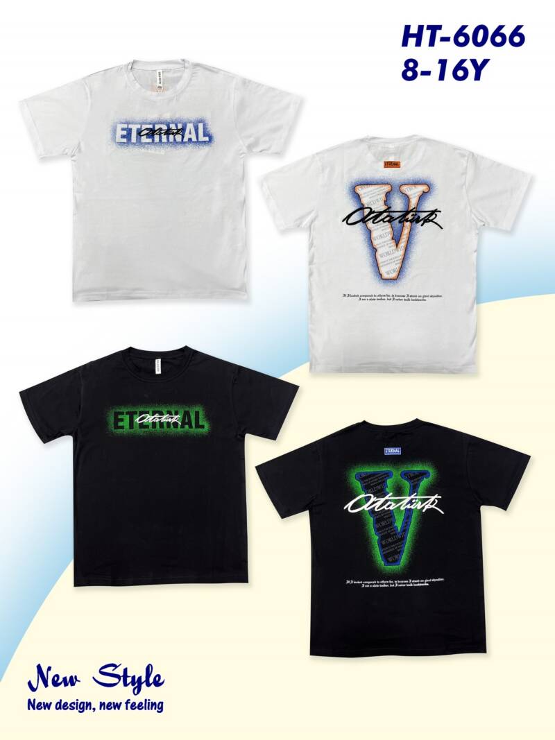 Bluzka chłopięce. Roz 8-16. 1 Kolor Paczka 5 szt.